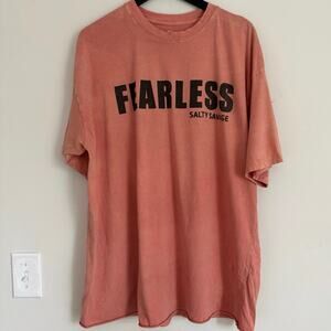 Salty Savage Unisex FEARLESS Oversized tee size L Organic generation %100 cotton